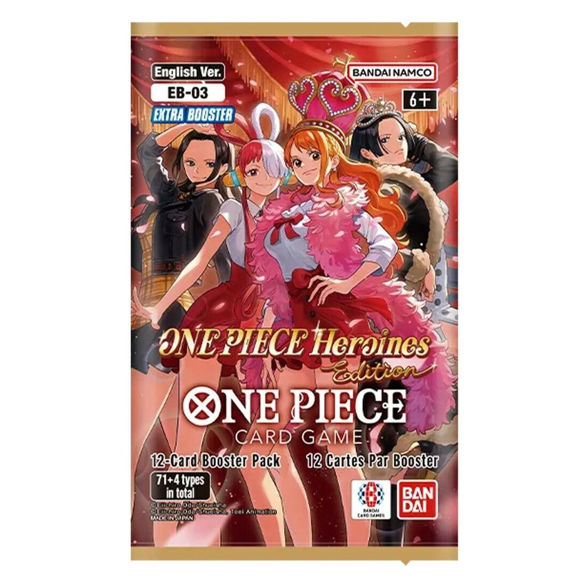EB-03 Extra Booster Pack Heroines Edition – One Piece Card Game English sealed product