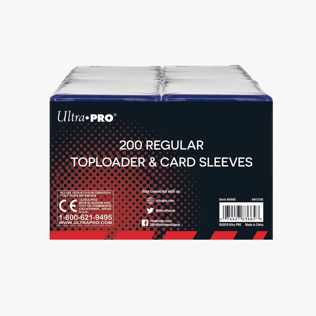 Regular Toploader [Pack 200 + 200 Card Sleeves] | Ultra Pro | Savings Pack